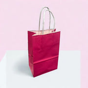 Papirpose. H 21 cm. Rosa. 50 stk.