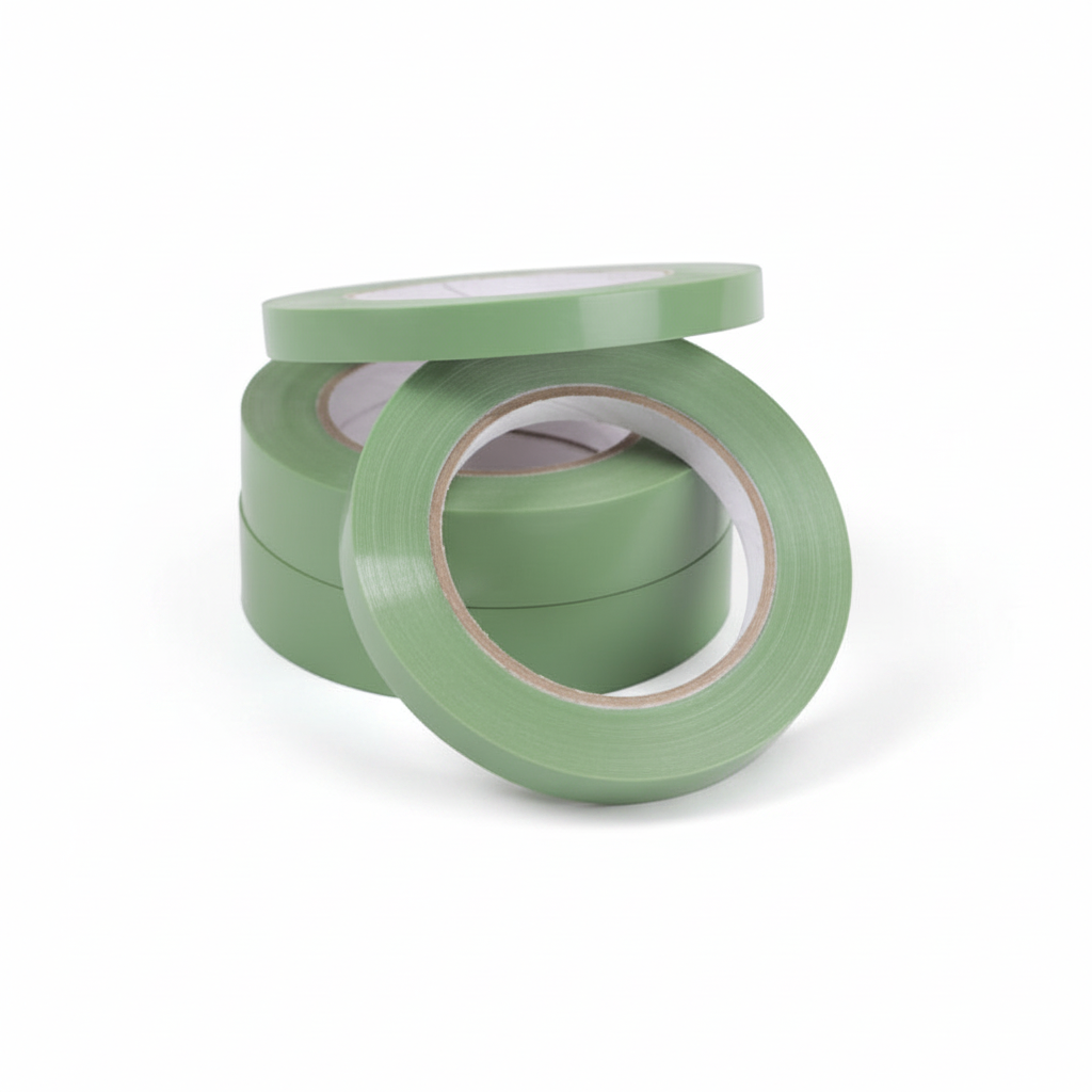Poseforseglingsmaskin tape i grønn, 6 ruller. Pris vist per stk.