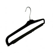 Buksehenger (HB), kraftig plast, med skum på stangen, svart, 34 cm. Pakket m/ 100 stk.