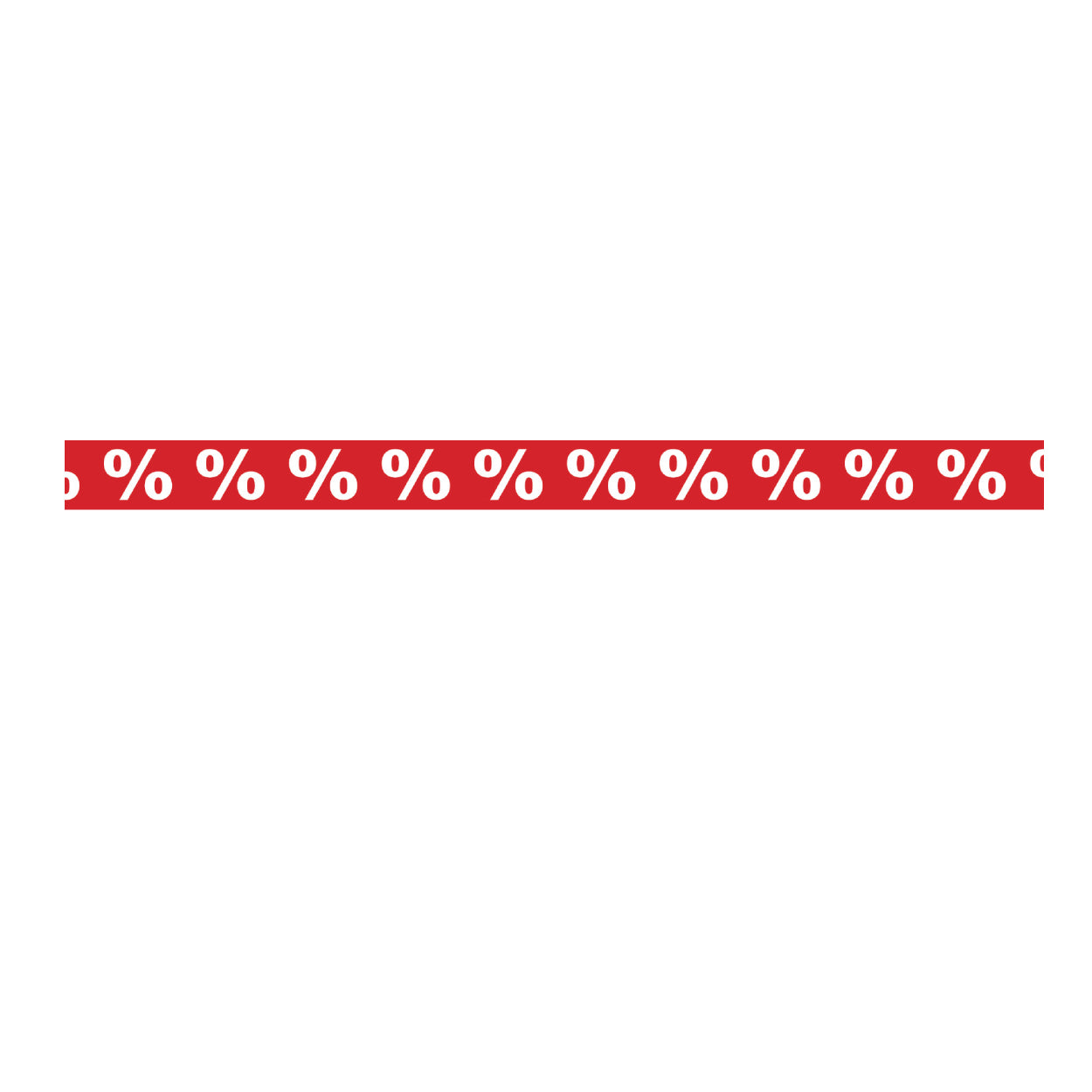 Vindusstreamer m/ % - 120 cm.