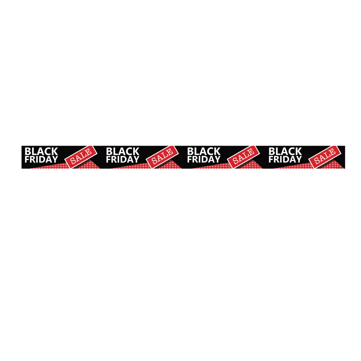 Vindusstreamer m/ BLACK FRIDAY - 120 cm.