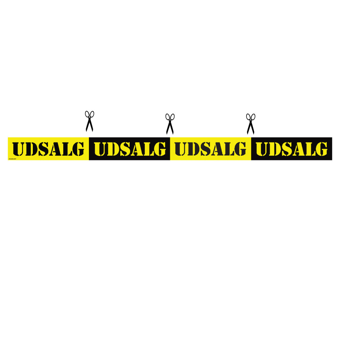 Vindusstreamer m/ UDSALG - 120 cm.