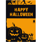 Plakat. Halloween, oransje med svart trykk, 50 x 70 cm