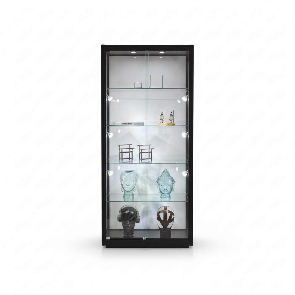 Vitrine H200 - svart - Pisa