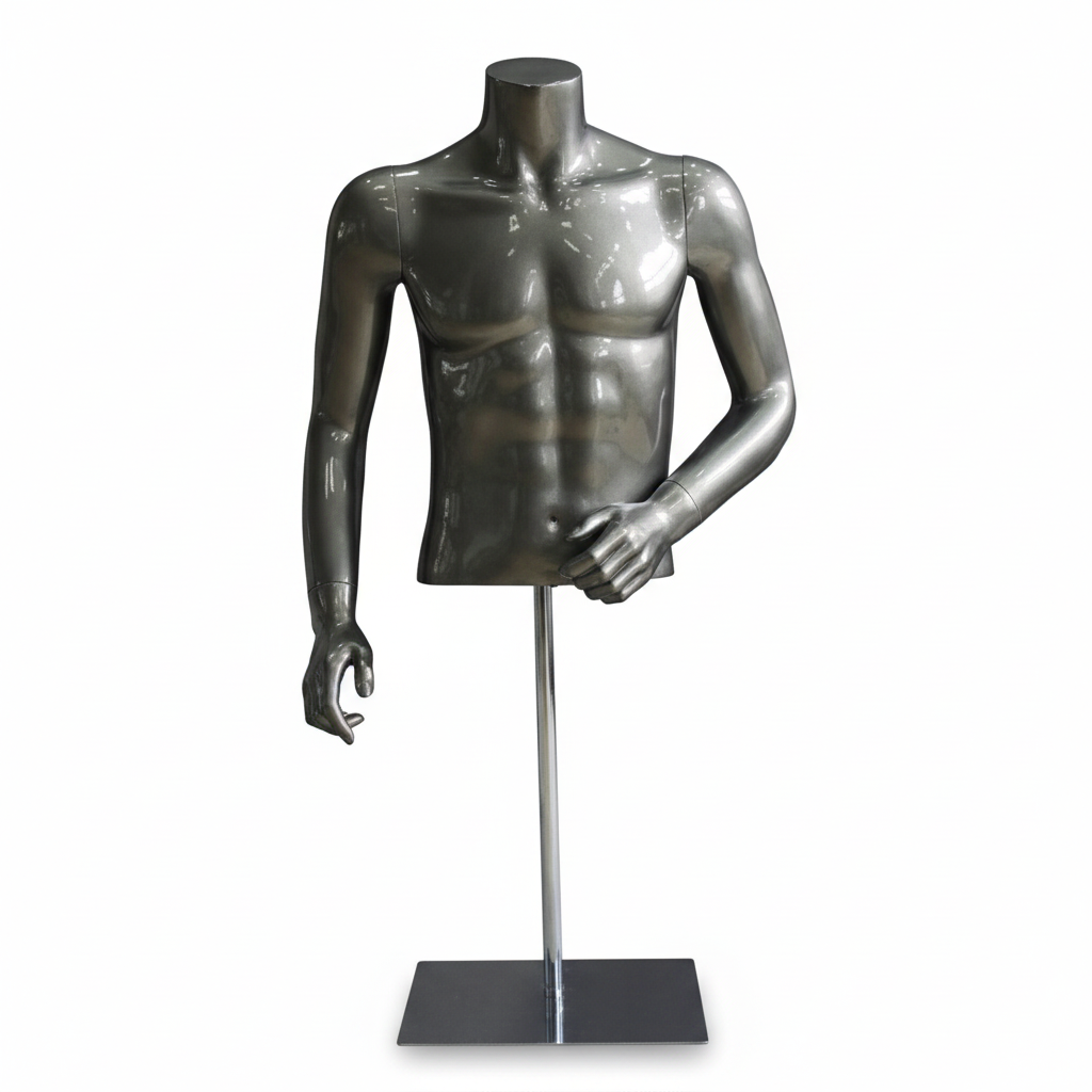 Herretorso bordmodell. Høyglans grå med glitter