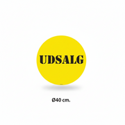 Plakat - UDSALG - Ø40 cm.