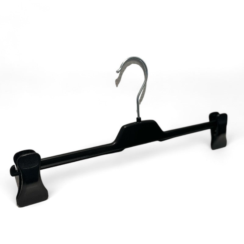 Buksehengere m/ klemmer, sort, 36 cm. Plast