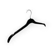 Plastkleshenger, voksen, formpresset, med hakk og uten stang, svart, 41 cm. Lettvekt Discount.