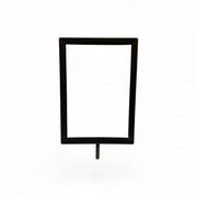 Skiltinnramming, A5, metall, svart