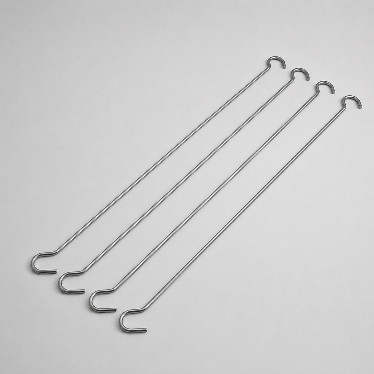 Dobbelt opphengskrok 41 cm. Pakke m/ 4 stk.