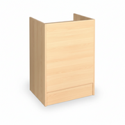 Slimline Disk, kassemodul, med nedfelt hylle, lønn, H96 x B61cm x D 46 cm