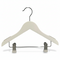 Trekleshenger, massiv, flat, junior, med klemme, hvit, 32 cm