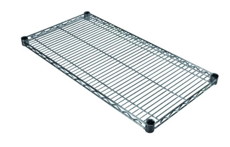 TUBO hylde 122 x 36 cm i krom eller sort
