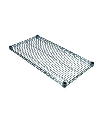 TUBO hylde 61 x 46 cm i krom eller sort