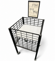 Plastplate, frostet, 44 x 44 cm. Bunnhylle til Boxer