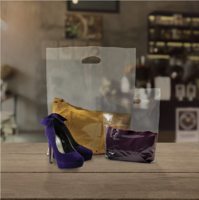 Plastpose, gjennomsiktig, pk. med 100 stk., 40 mikron, 56 x 8 x H45 cm.