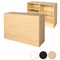 Slimline Disk, lukket modul, med 3 hyller, lønn, B122 x D46 x H96 cm