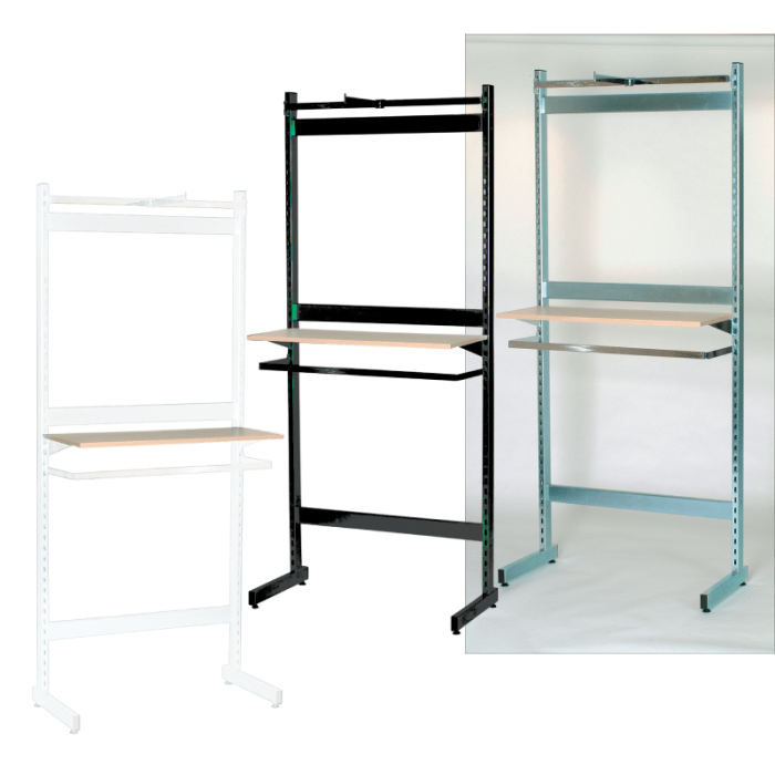 Framework, L-gondol, svart, B67 x H247,50 cm