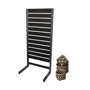 Panelgondol, enkeltsidet, standard panel svart. B67 x D40,5 x H147 cm