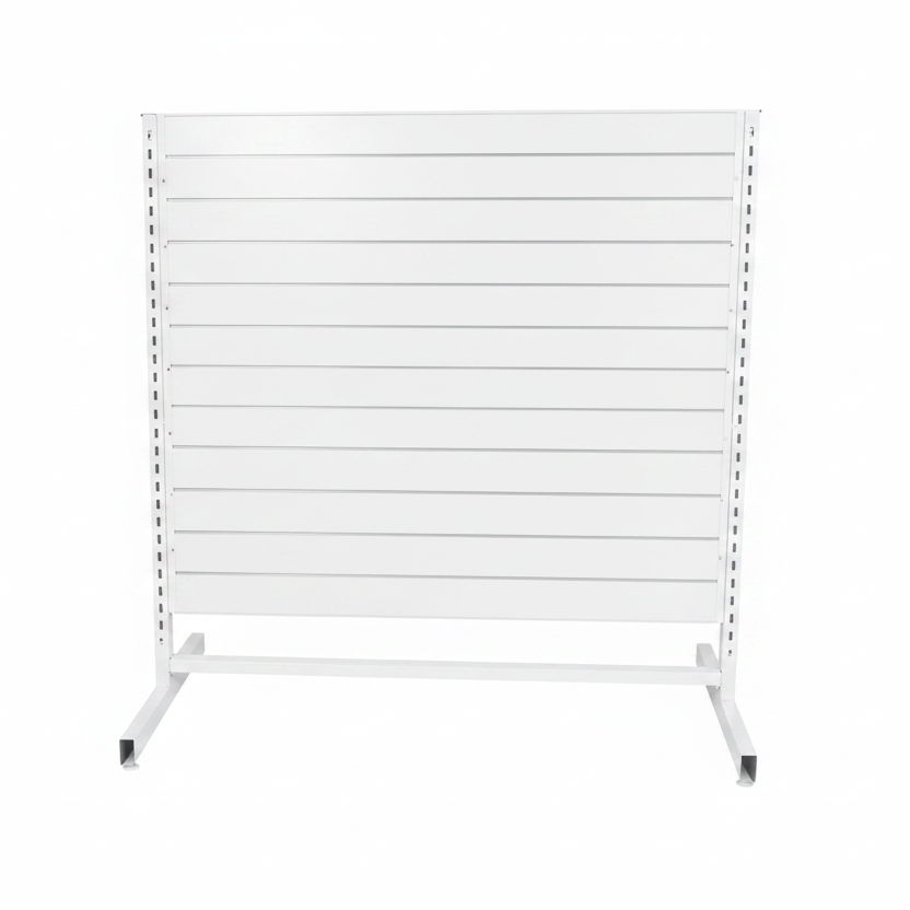 Panelgondol, dobbeltsidig, standardpanel, hvit. B127 x D76 x H147 cm