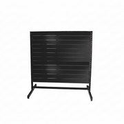 Panelgondol, dobbeltsidig, standardpanel, svart. svart, B127 x D76 x H147 cm