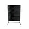 Panelgondol, ensidig, standardpanel, svart, B127 x D40,5 x H217 cm