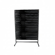 Panelgondol, ensidig, standardpanel, svart, B127 x D40,5 x H217 cm