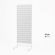 Panelgondol, ensidig, standardpanel, hvit. Hvite lister. B67 x D40,5 x H217 cm