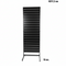 Panelgondol, ensidig, standardpanel, svart. Svarte lister. B67 x D40,5 x H217 cm