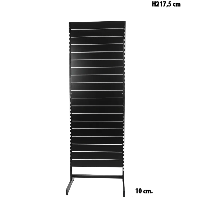 Panelgondol, enkeltsidig, standardpanel, svart, B67 x D40,5 x H217 cm