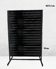 Panelgondol, dobbeltsidig, standard panel. hvit, B127 x D76 x H217 cm