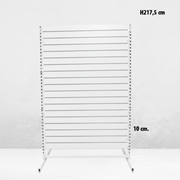 Panelgondol, dobbeltsidig, standard panel. hvit, B127 x D76 x H217 cm