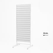 Panelgondol, dobbeltsidig, standardpanel, hvit, hvit, B67 x D76 x H217 cm