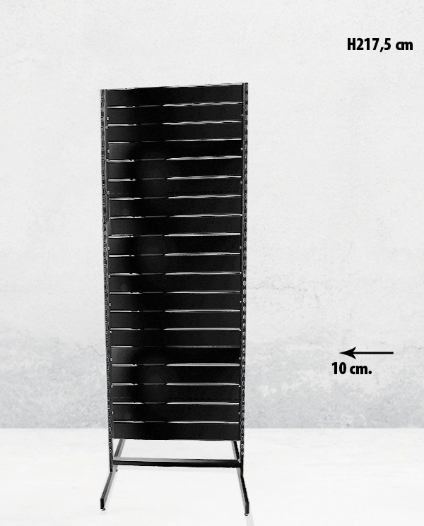 Panelgondol, dobbeltsidet, standard panel, hvit, B67 x D76 x H217 cm