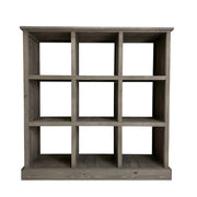 Graywood, åpen hylle, med 9 rom. H110 cm