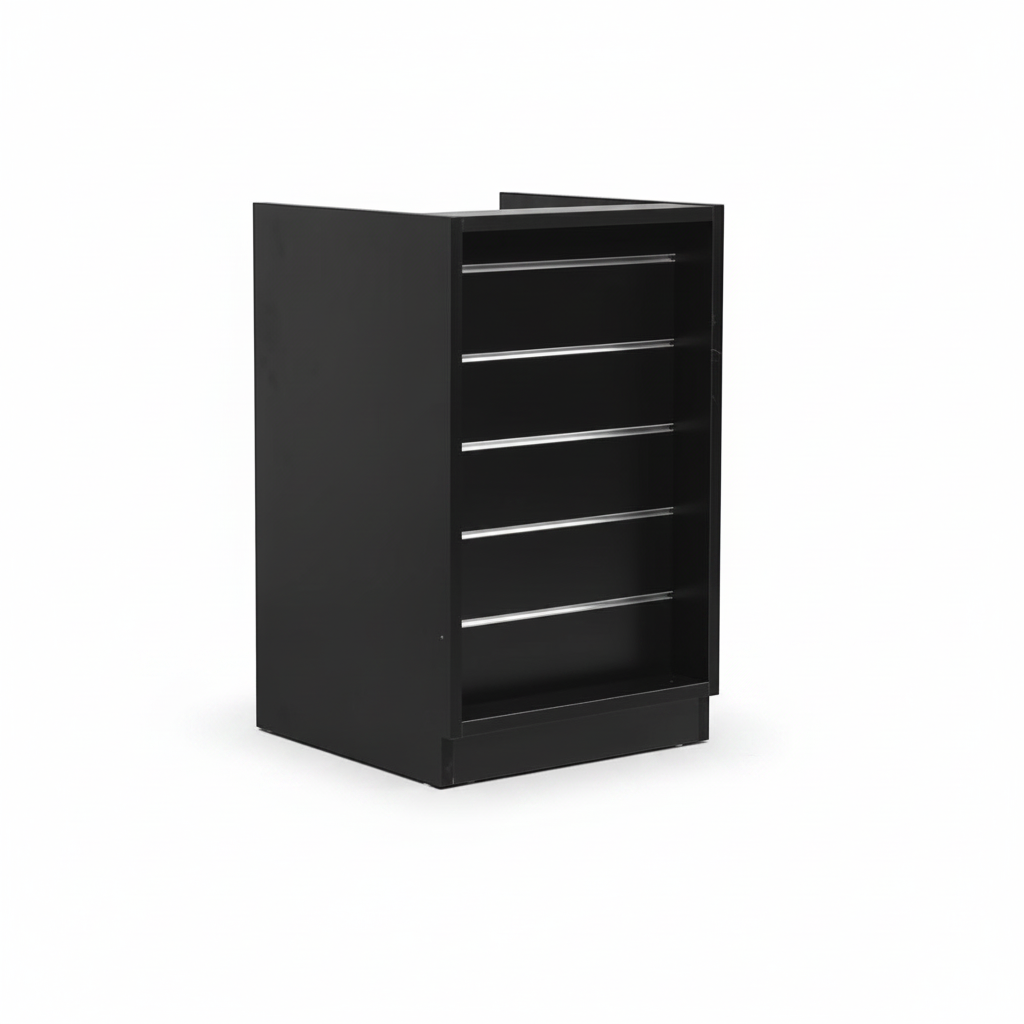 MADS butikkdisk smal, svart B 60 - rillepanelfront