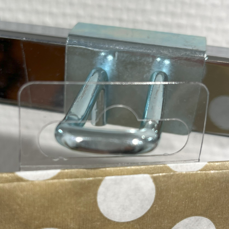 Euro-krok for 12 mm dekorstang, galvanisert, 10 cm