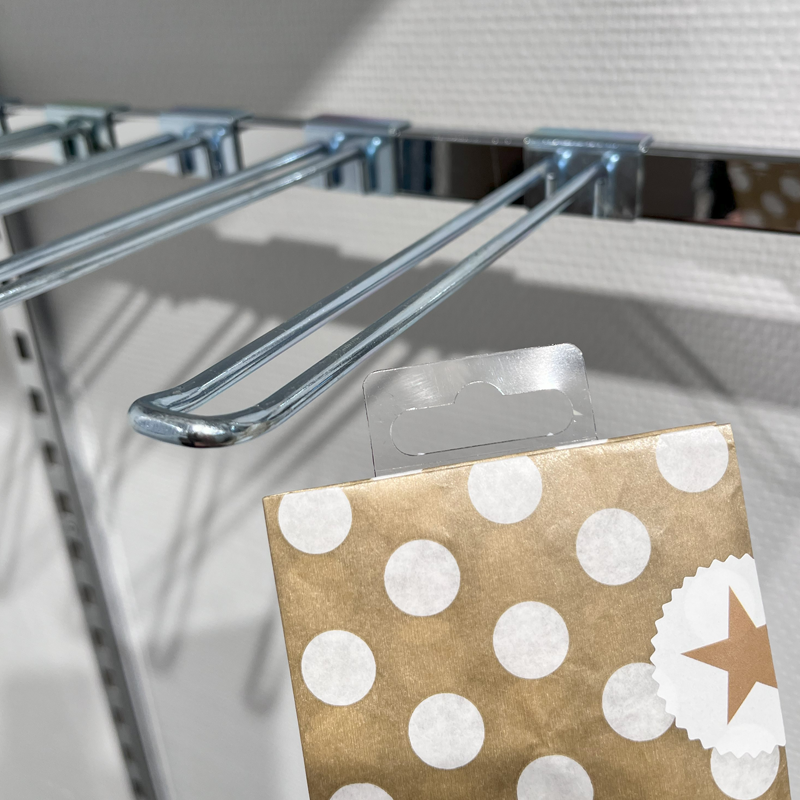 Euro-krok for 12 mm dekorstang, galvanisert, 10 cm