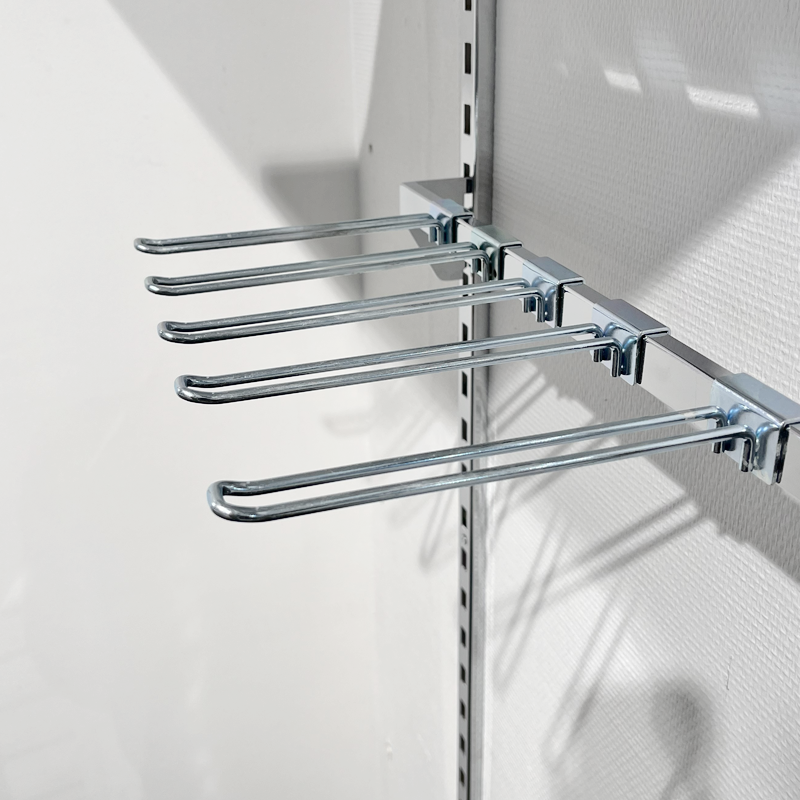 Euro-krok for 12 mm dekorstang, galvanisert, 10 cm