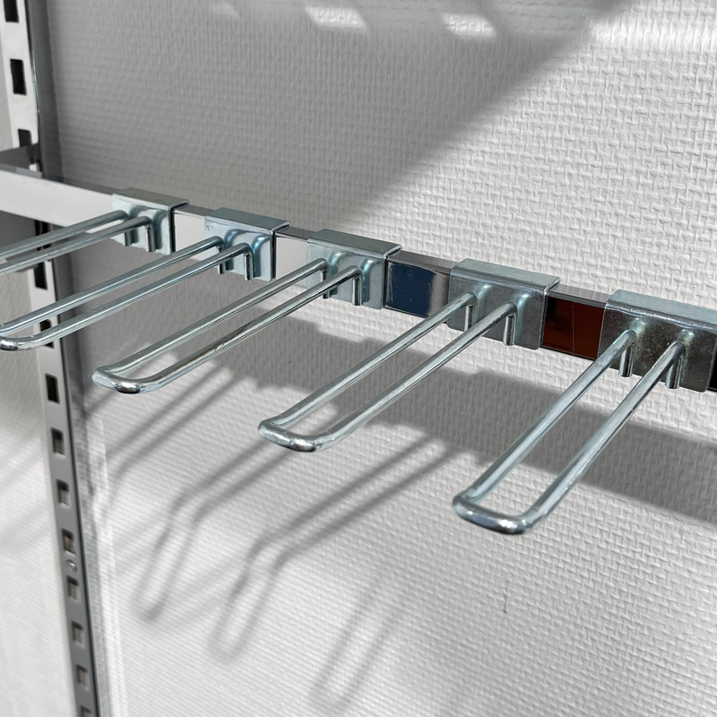 Euro-krok for 12 mm dekorstang, galvanisert, 10 cm