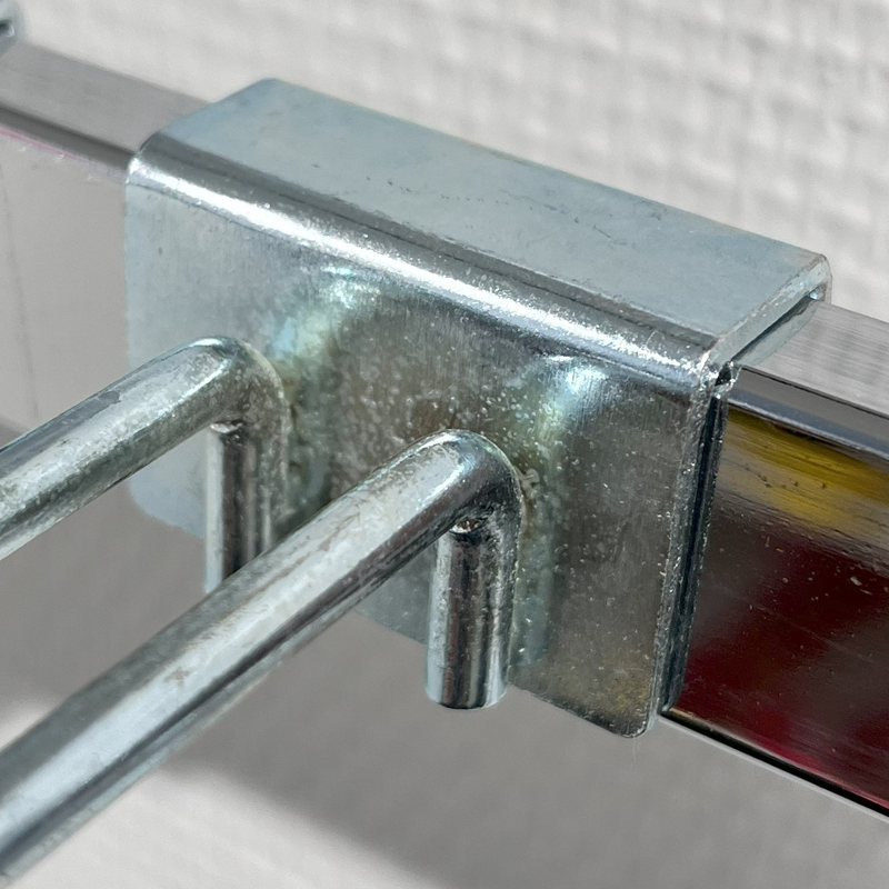 Euro-krok, til 12 mm dekorstang, galvanisert, 15 cm