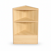 Slimline Disk, hjørnemodul, inkl. 1 hylle, lønn, D46 x B46 x H96 cm.