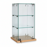 Bordvitrineskap, Slimline, lønn, B33 x D33 x H61