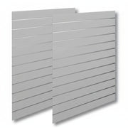 Rillepanel - Standard (120 x 240 cm.) - Grå med alulister