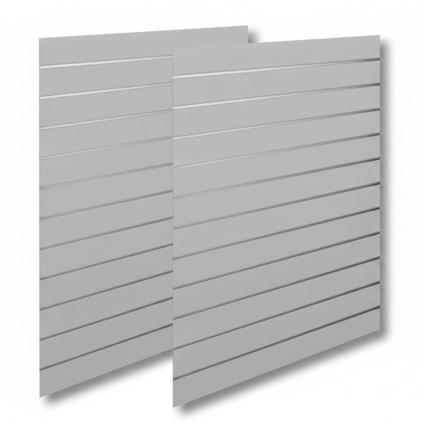 Rillepanel - Standard (120 x 240 cm.) - Grå med alulister