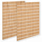 Rillepanel - standard (120 x 240 cm.) - eikelook med plastlister i hvit