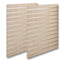 Rillepanel - standard (120 x 240 cm) - lønn med alulister - 2. sortering