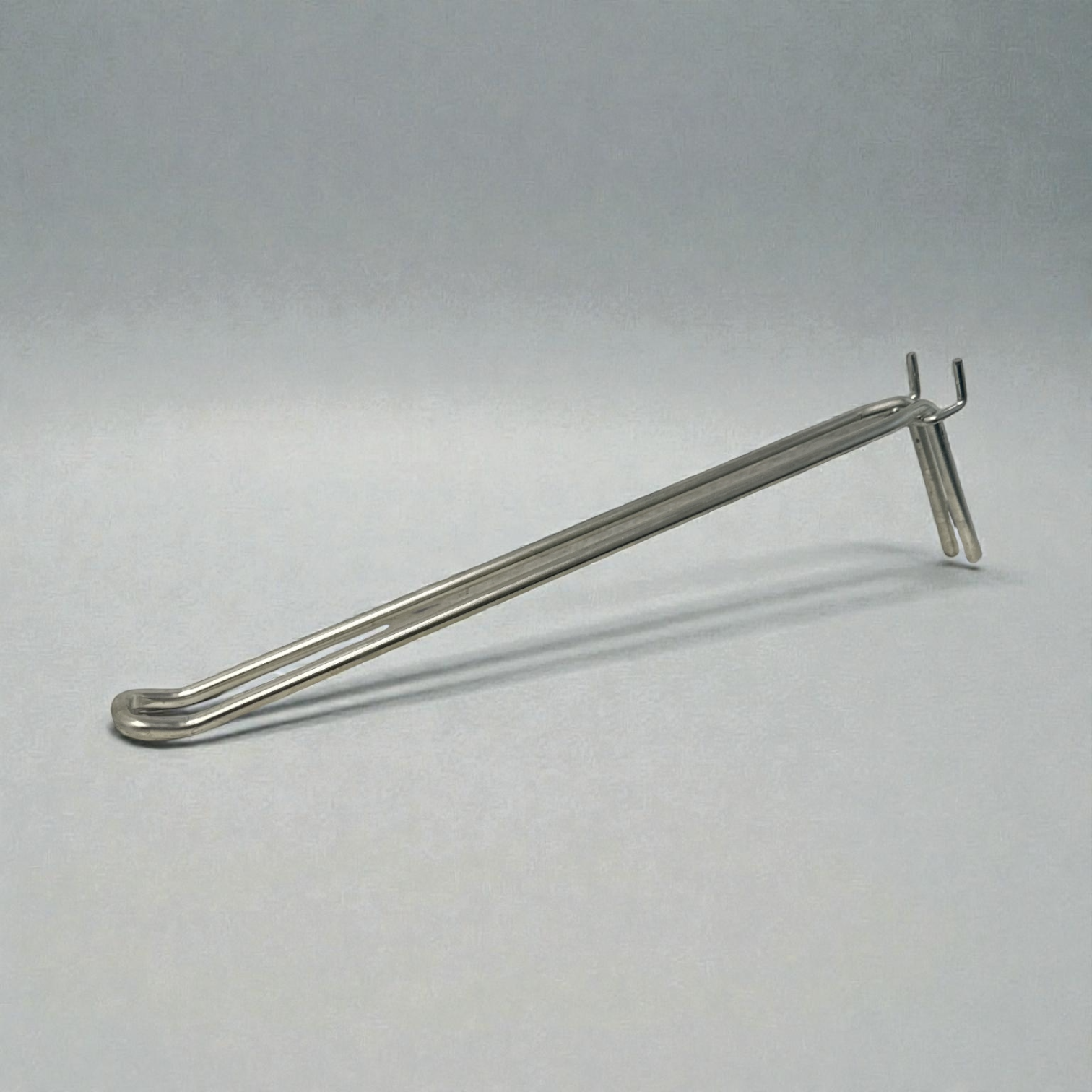Eurokrog til hulplade, zink, 30 cm, Ø 6mm