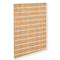 Rillepanel - standard (120 x 120 cm) - eiklook med alulister i hvit