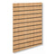 Rillepanel - standard ( 120 x 120 cm.) - eik-look med plastlister i sort